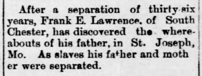 Frank E. Lawrence finds his father after 36 years 