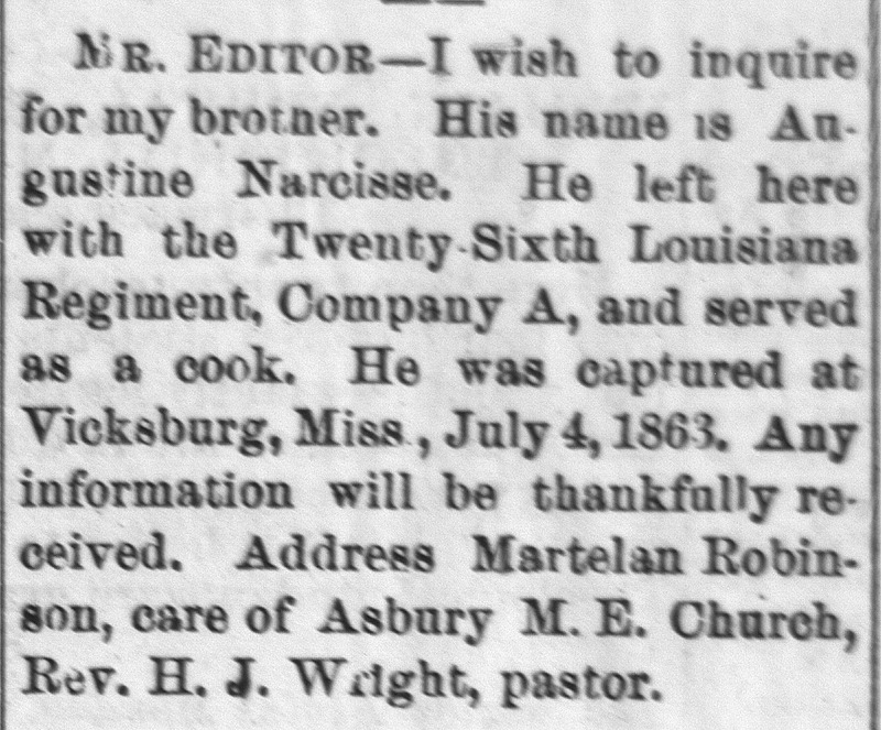 Martelan Robinson searching for his brother Augustine Narcisse