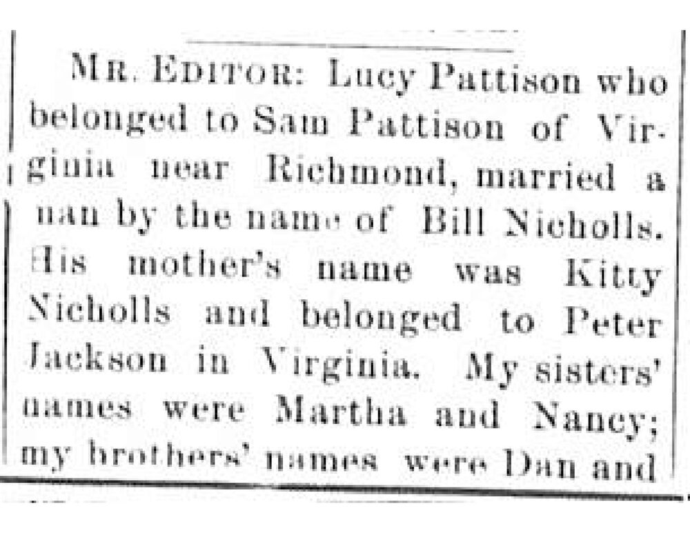 Lucy Nicholls (formerly Lucy Pattison) searching for her siblings Martha, Nancy, Dan, and Bill Pattison