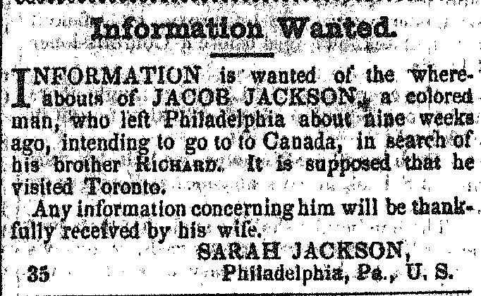 Sarah Jackson searching for her husband Jacob Jackson