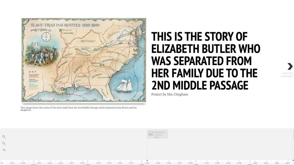 This is the story of Elizabeth Butler who was separated from her family due to the 2nd Middle Passage