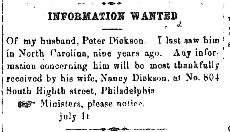 Nancy Dickson searching for her husband Peter Dickson