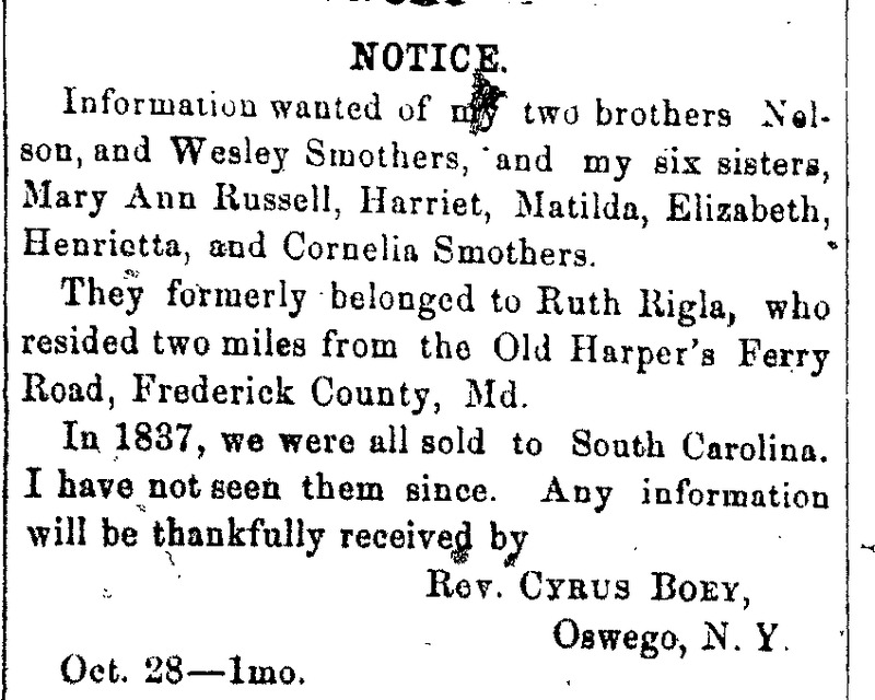 Rev. Cyrus Boey searching for his brothers Nelson and Wesley Smothers and six sisters 