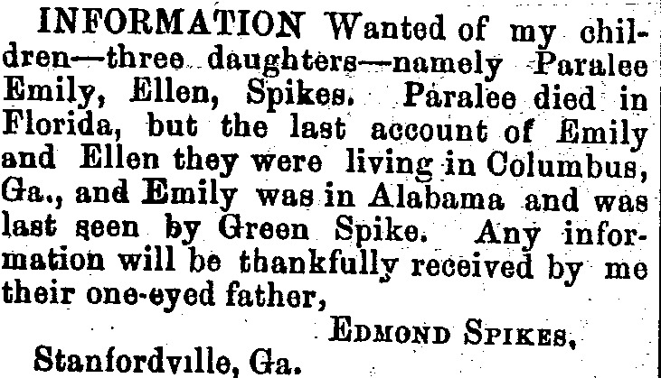 Edmond Spikes searching for his daughters Emily and Ellen Spikes