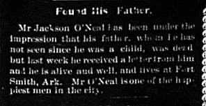 Mr. Jackson O&#039;Neal found his father