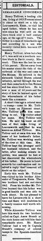 Henry Tolliver finds his father Alfred Tolliver