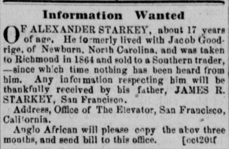 James R. Starkey searching for his son Alexander Starkey