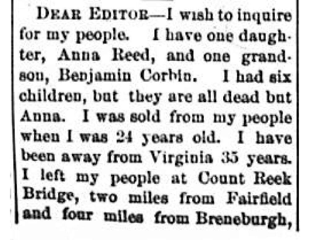 Mary Lennecks searching for her daughter Anna Reed and grandson Benjamin Corbin