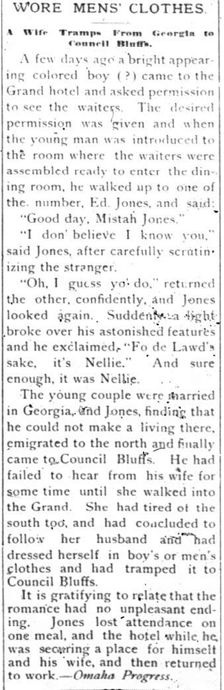 Nellie Jones reunited with her husband Ed. Jones