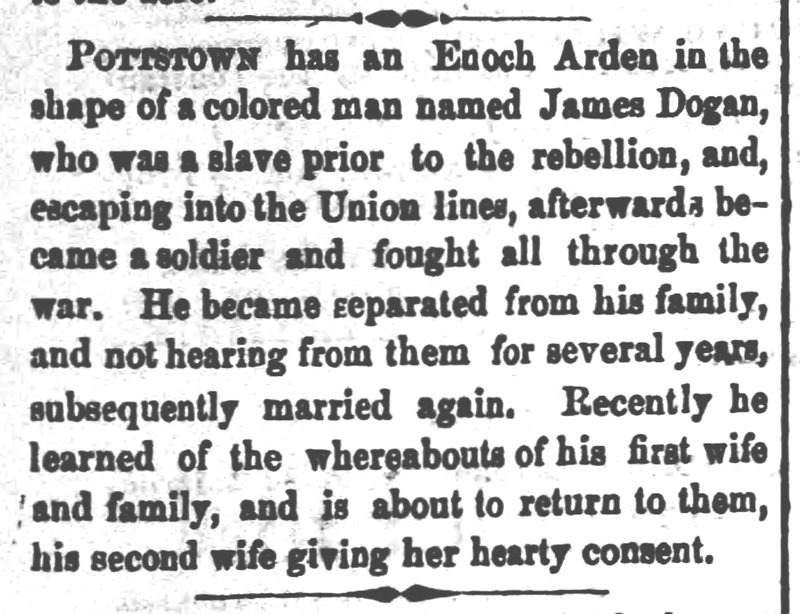 James Dogan found his first wife and his family