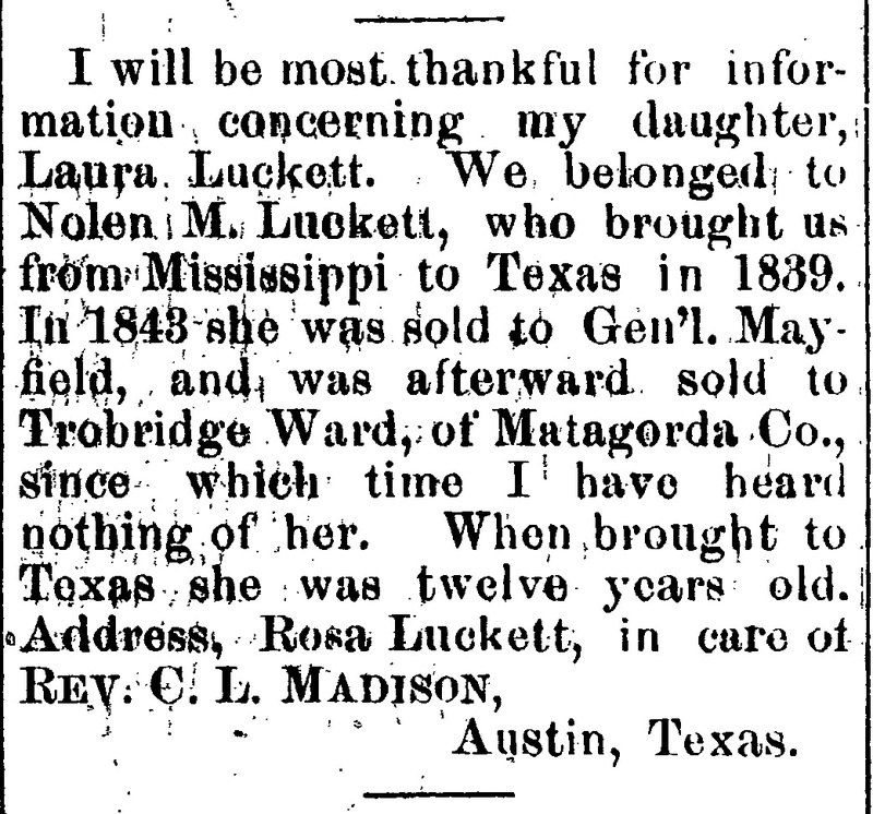 Rosa Luckett searching for her daughter Laura Luckett