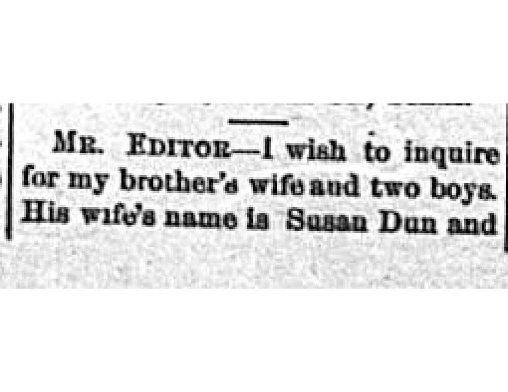 John Mayo searching for his brother&#039;s wife Susan Dun and two kids