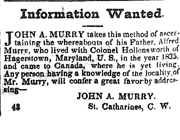 John A. Murry searching for his father Alfred Murry