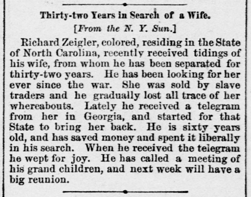 Richard Zeigler finds his wife after 32 years