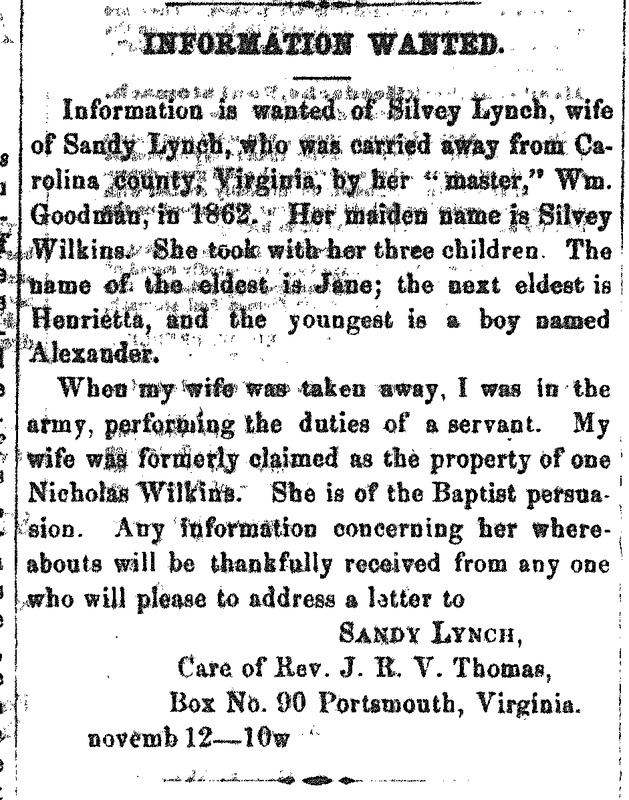 Sandy Lynch searching for wife Silvey Lynch